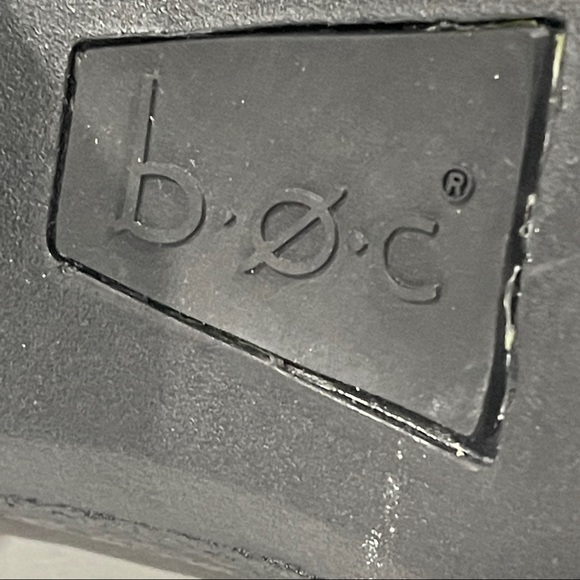 BOC Born Concept Black Leather Slip-On Booties, Loafer Style W/Chunky Heel. 11M - Picture 12 of 15